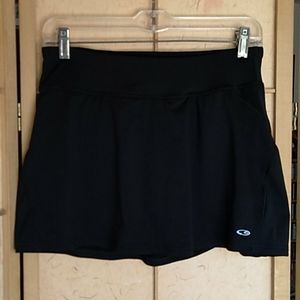Champion black athletic skirt with shorts sz S